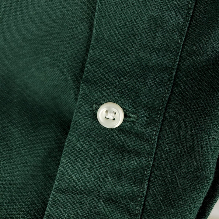 Ralph Lauren BLAKE long sleeve button down shirt, men's XL size cotton green type Vintage Second Hand