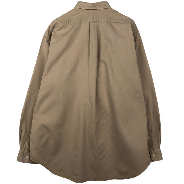 Ralph Lauren BLAKE long sleeve button down shirt, men's XL size cotton Beige type Vintage Second Hand