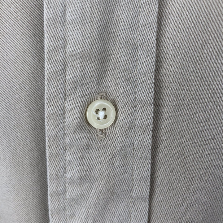 Ralph Lauren BLAKE long sleeve button down shirt, men's XL size cotton Beige type Vintage Second Hand