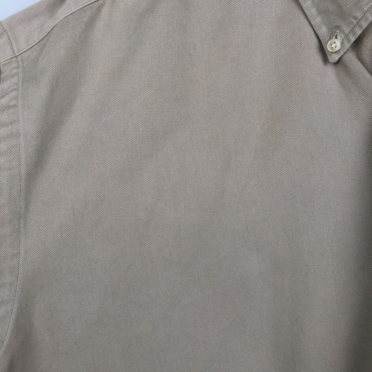 Ralph Lauren BLAKE long sleeve button down shirt, men's XL size cotton Beige type Vintage Second Hand