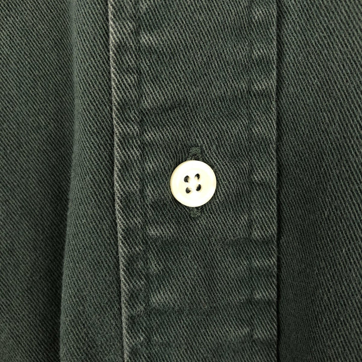 Ralph Lauren BLAKE long sleeve button down shirt, men's XL size cotton Khaki type Vintage Second Hand