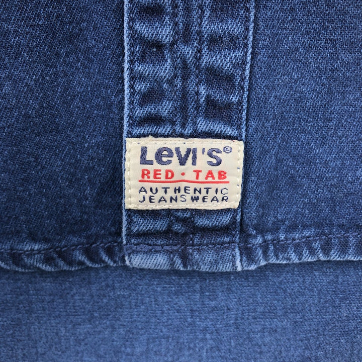 90'S Vintage Levi's Long Sleeve Denim Shirt, Men's Size Medium cotton blue type Vintage Second Hand
