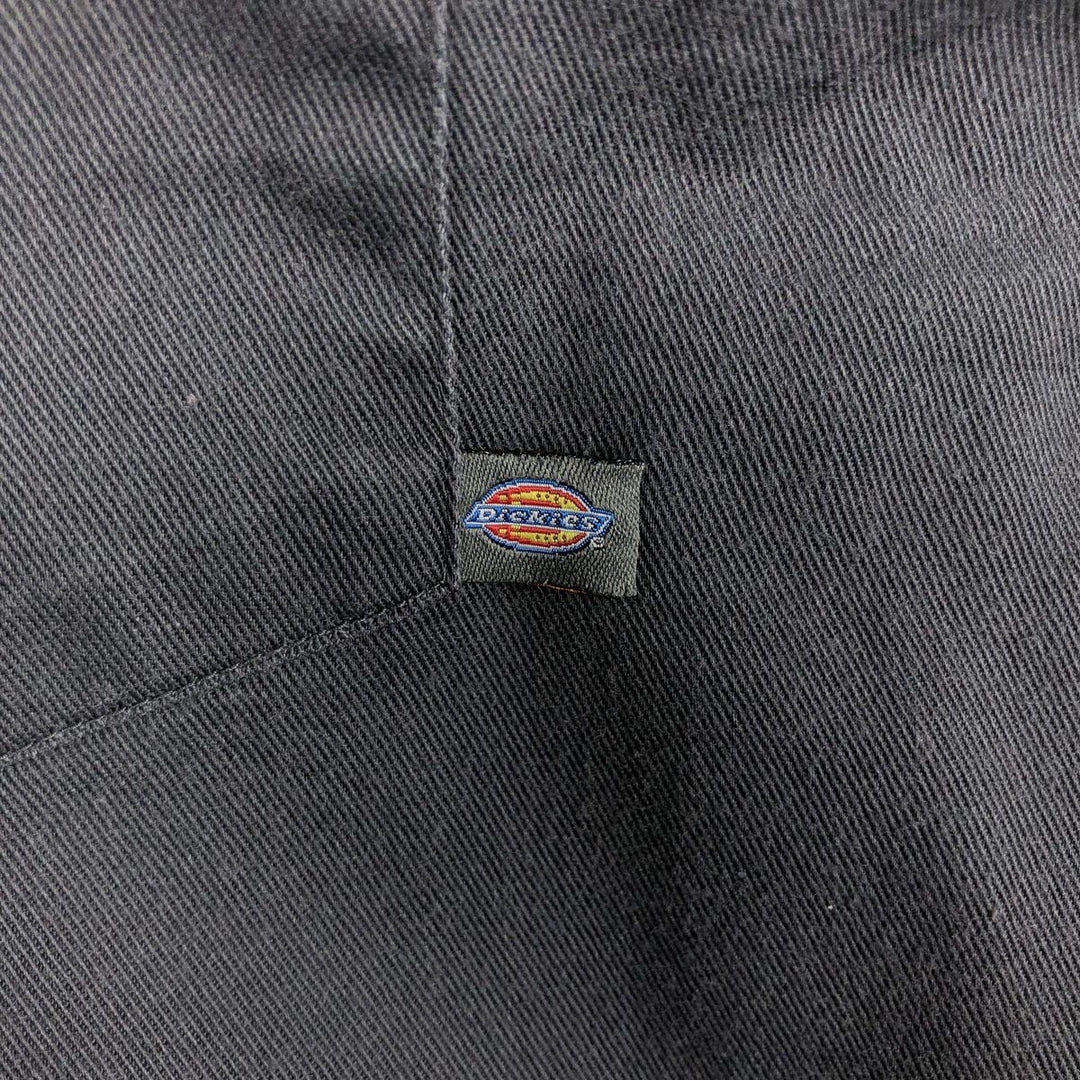 Dickies long-sleeved work shirt, men's size L (equivalent), snap buttons. polyester Charcoal Vintage Second Hand