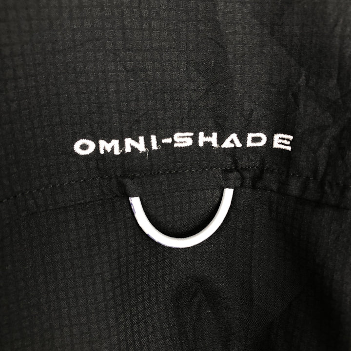 Columbia PFG OMNI-SHADE Button-Down Long-Sleeve Fishing Shirt, Men's Size XL (approx.) polyester black type Vintage Second Hand
