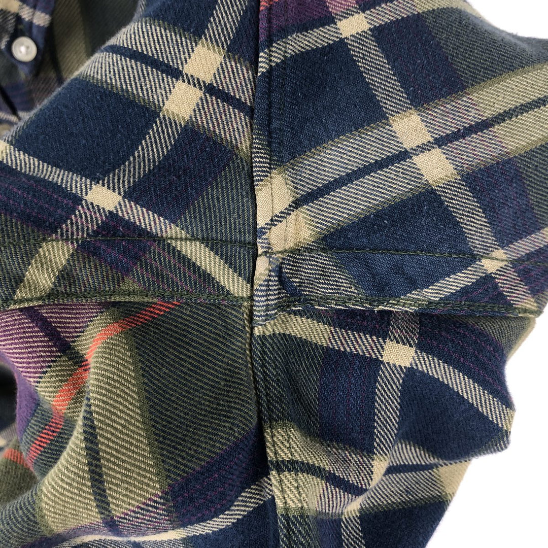 Ralph Lauren GOLF CLASSIC FIT Long-Sleeve Button-Down Check Shirt, Men's Size L (approx.) cotton green type Vintage Second Hand