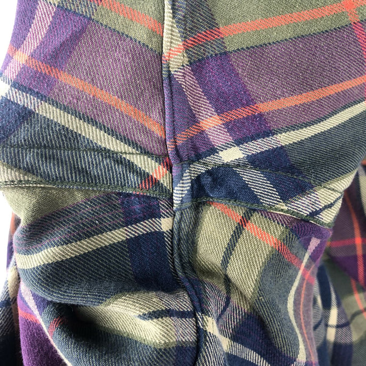 Ralph Lauren GOLF CLASSIC FIT Long-Sleeve Button-Down Check Shirt, Men's Size L (approx.) cotton green type Vintage Second Hand