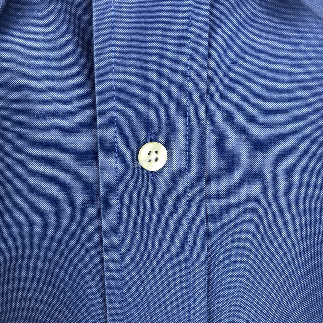 Brooks Brothers 346 Regular Fit Long-Sleeve Cotton Shirt, Men's Size XL (approx.) cotton blue type Vintage Second Hand