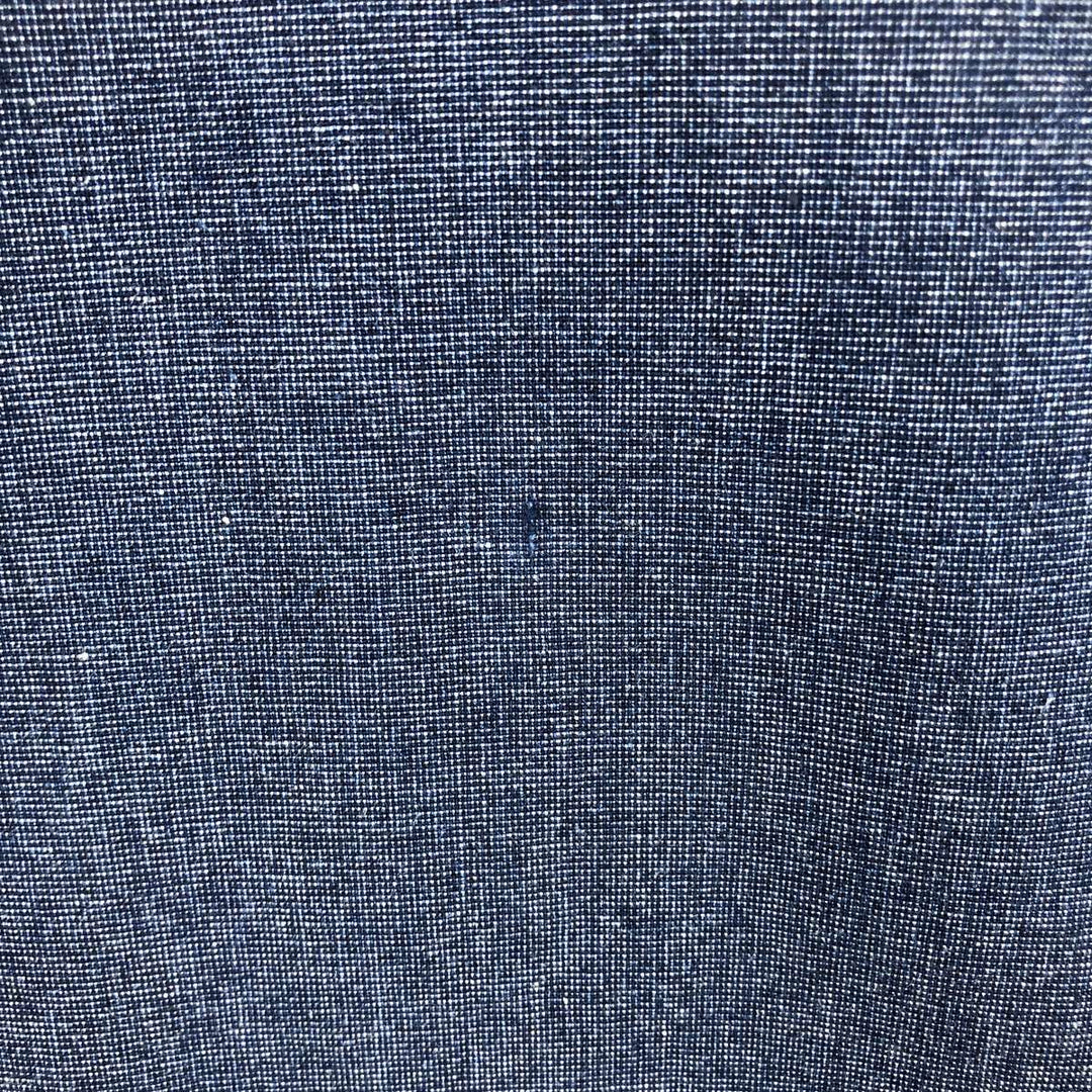 90s-00'S Calvin Klein Jeans Long-Sleeve Button-Down Shirt, Men's Size XL (Vintage) cotton navy blue type Vintage Second Hand