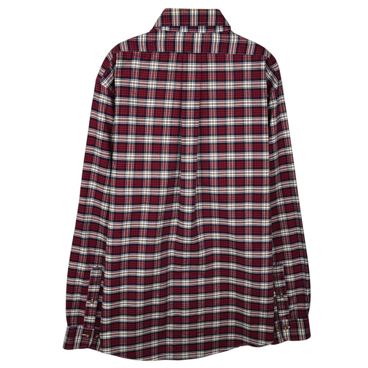 Brooks Brothers 1818 Long Sleeve Button-Down Check Shirt, Men's Size XL Supima Cotton red type Vintage Second Hand