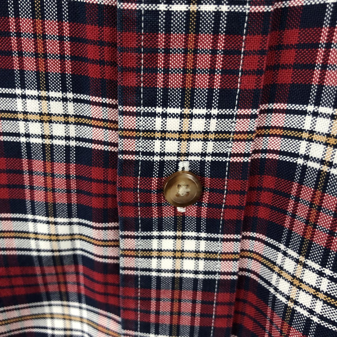 Brooks Brothers 1818 Long Sleeve Button-Down Check Shirt, Men's Size XL Supima Cotton red type Vintage Second Hand