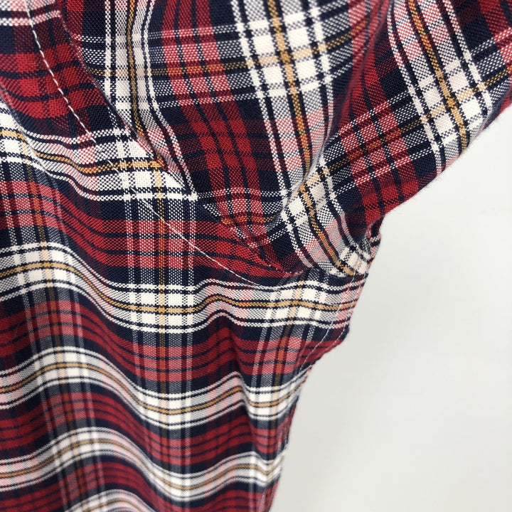Brooks Brothers 1818 Long Sleeve Button-Down Check Shirt, Men's Size XL Supima Cotton red type Vintage Second Hand