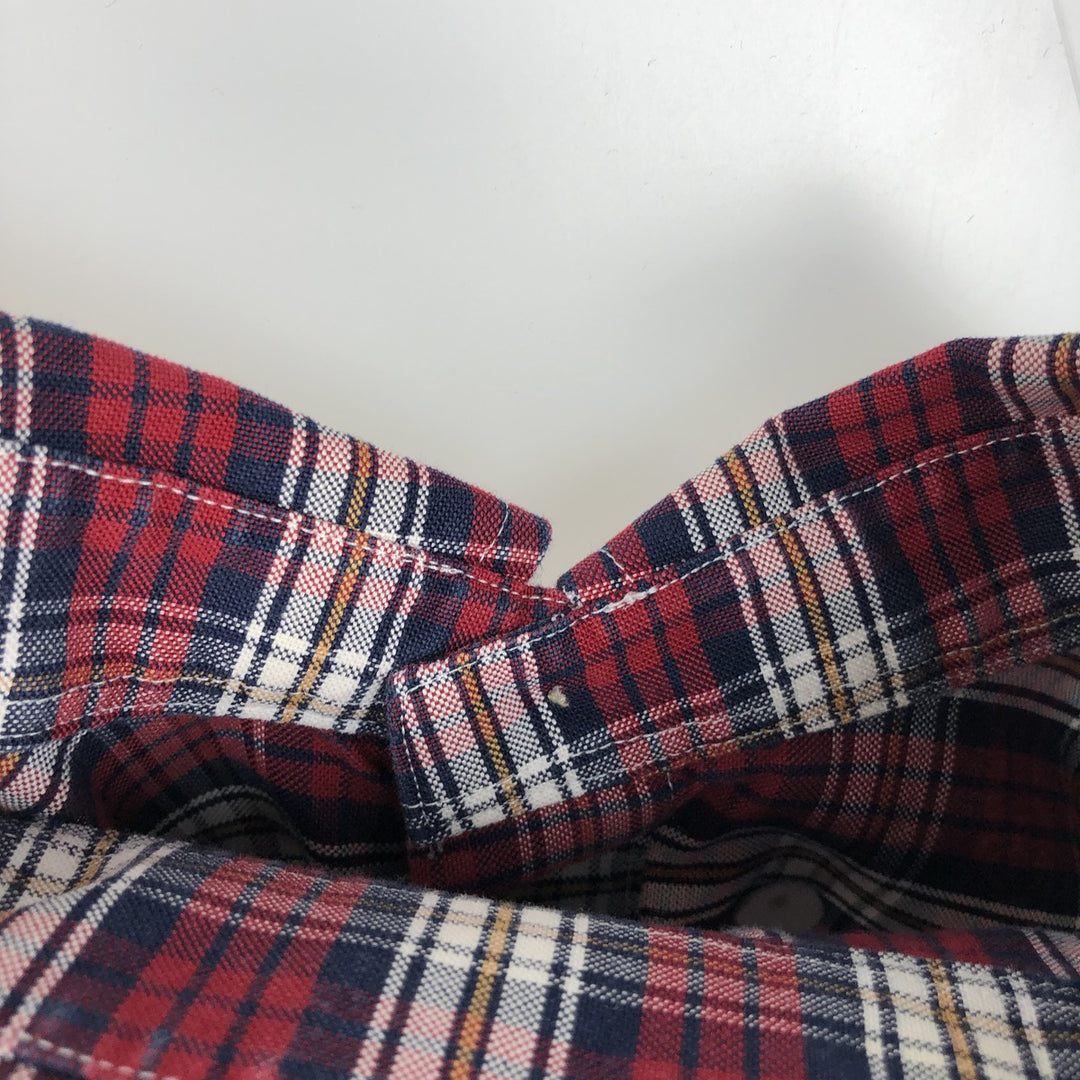 Brooks Brothers 1818 Long Sleeve Button-Down Check Shirt, Men's Size XL Supima Cotton red type Vintage Second Hand