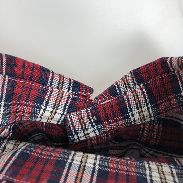 Brooks Brothers 1818 Long Sleeve Button-Down Check Shirt, Men's Size XL Supima Cotton red type Vintage Second Hand