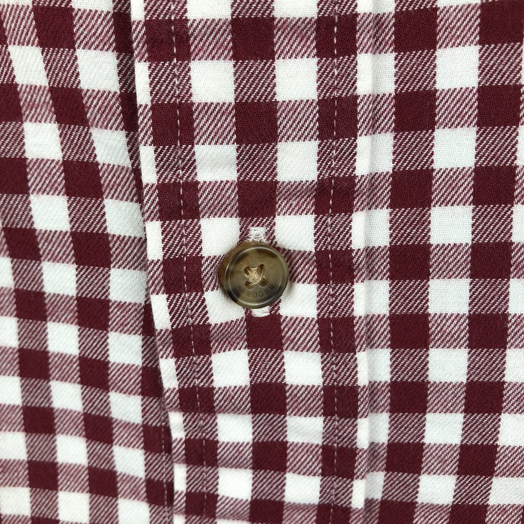 Brooks Brothers Est.1818 Gingham Check Short Sleeve Button Down Check Shirt Men's M cotton red type Vintage Second Hand