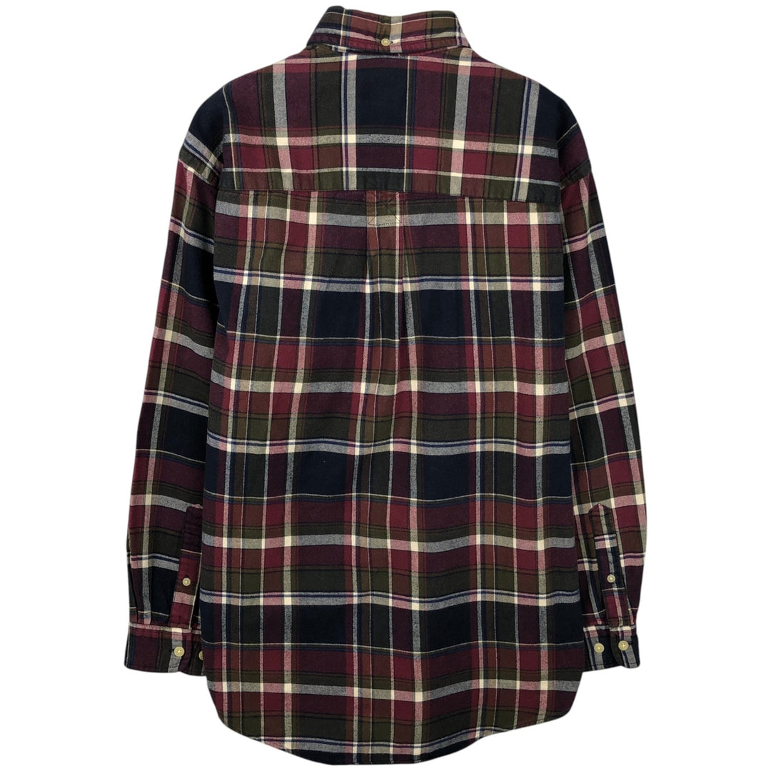2000'S Eddie Bauer Long-Sleeve Button-Down Check Shirt, Men's Size S (approx.) cotton multicolor Vintage Second Hand
