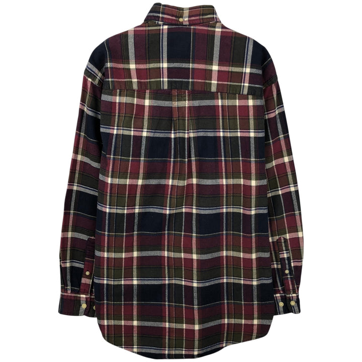 2000'S Eddie Bauer Long-Sleeve Button-Down Check Shirt, Men's Size S (approx.) cotton multicolor Vintage Second Hand