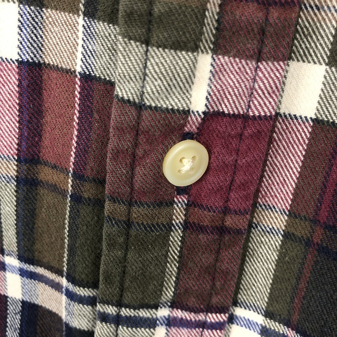 2000'S Eddie Bauer Long-Sleeve Button-Down Check Shirt, Men's Size S (approx.) cotton multicolor Vintage Second Hand