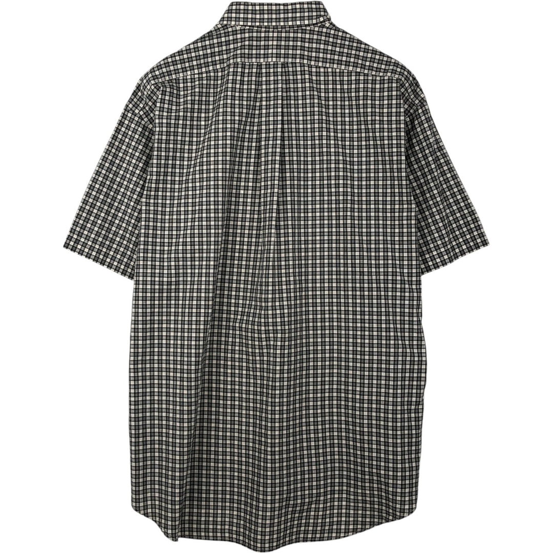 Ralph Lauren BLAKE short sleeve button down check shirt men's XL size cotton black type Vintage Second Hand