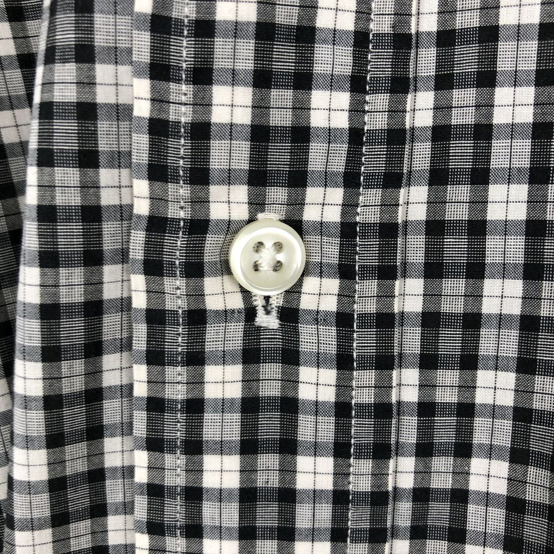 Ralph Lauren BLAKE short sleeve button down check shirt men's XL size cotton black type Vintage Second Hand