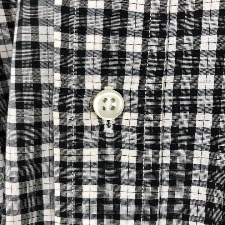 Ralph Lauren BLAKE short sleeve button down check shirt men's XL size cotton black type Vintage Second Hand