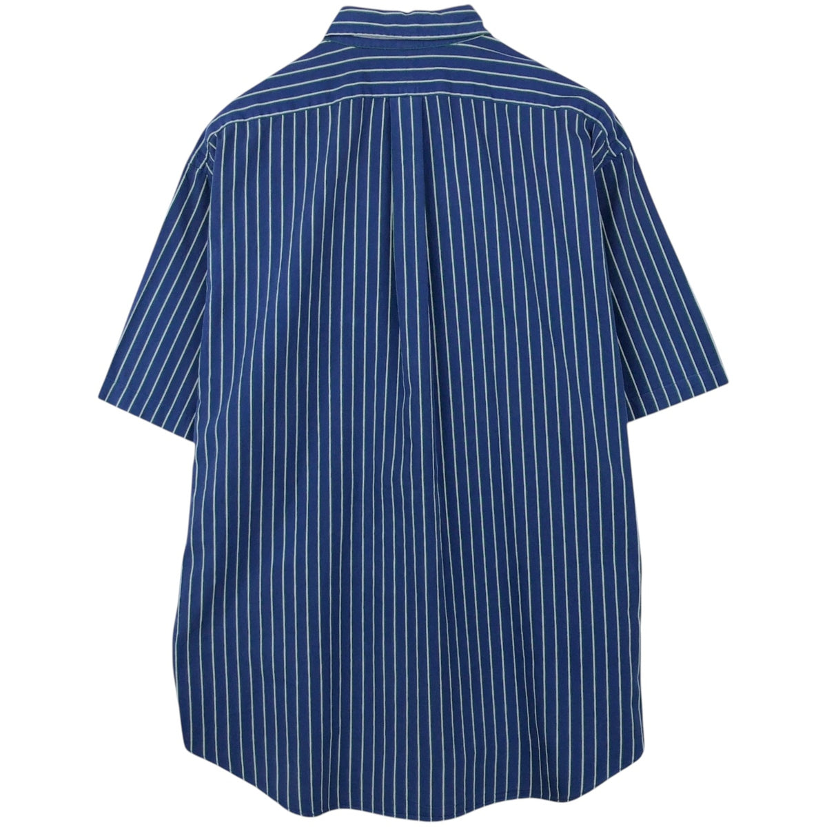 Ralph Lauren BLAIRE long sleeve button down striped shirt, men's XL size cotton blue type Vintage Second Hand