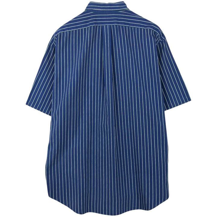 Ralph Lauren BLAIRE long sleeve button down striped shirt, men's XL size cotton blue type Vintage Second Hand