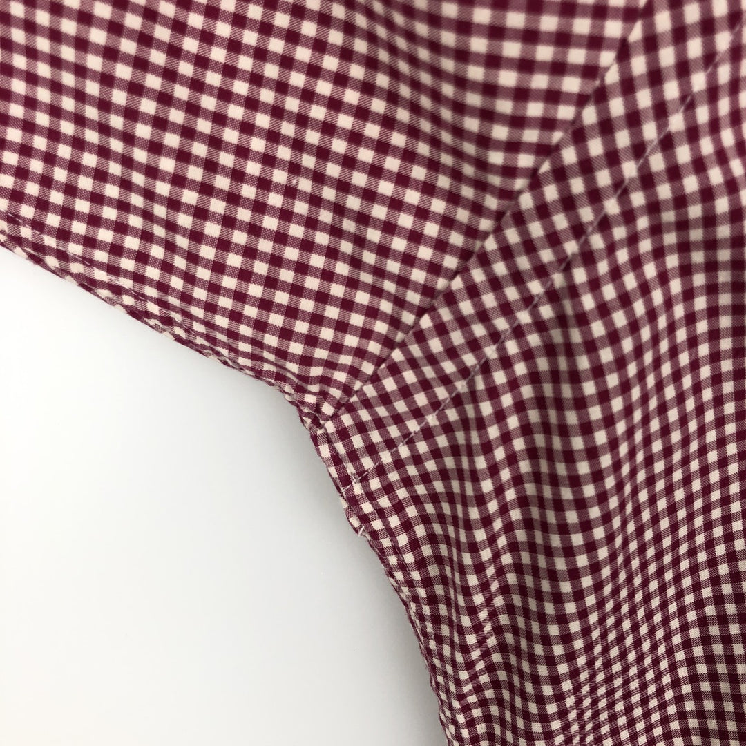 Ralph Lauren BLAKE Gingham Check Short Sleeve Button Down Check Shirt Men's XL cotton red type Vintage Second Hand