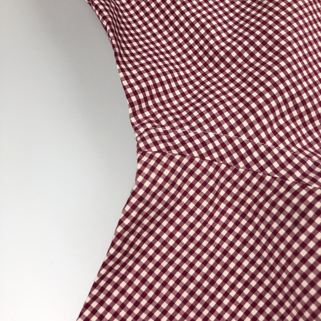 Ralph Lauren BLAKE Gingham Check Short Sleeve Button Down Check Shirt Men's XL cotton red type Vintage Second Hand