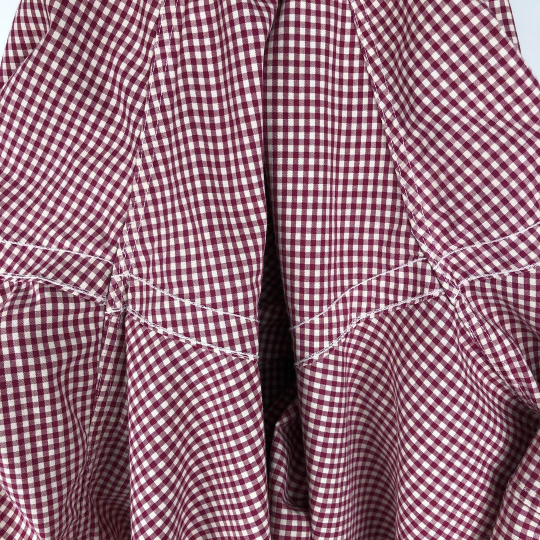 Ralph Lauren BLAKE Gingham Check Short Sleeve Button Down Check Shirt Men's XL cotton red type Vintage Second Hand