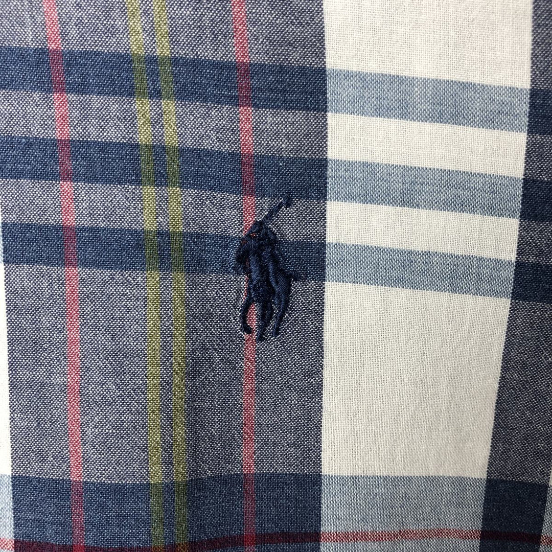 Ralph Lauren BLAKE short sleeve button down check shirt men's XL size cotton blue type Vintage Second Hand