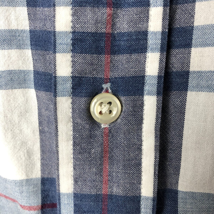 Ralph Lauren BLAKE short sleeve button down check shirt men's XL size cotton blue type Vintage Second Hand
