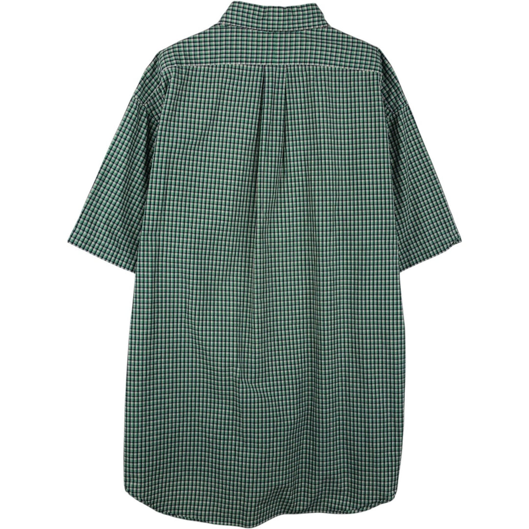 Ralph Lauren BLAKE short sleeve button down check shirt men's XL size cotton green type Vintage Second Hand