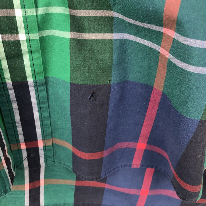 Ralph Lauren RALPH LAUREN GOLF TILDEN short sleeve button down check shirt men's XL equivalent cotton green type Vintage Second Hand