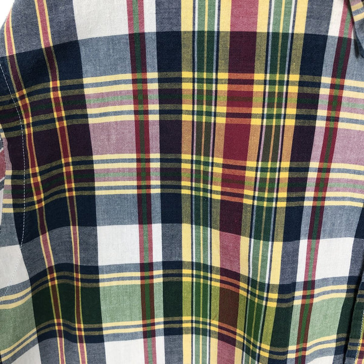 Ralph Lauren Classic Fit short sleeve button down check shirt, men's size XL cotton multicolor Vintage Second Hand