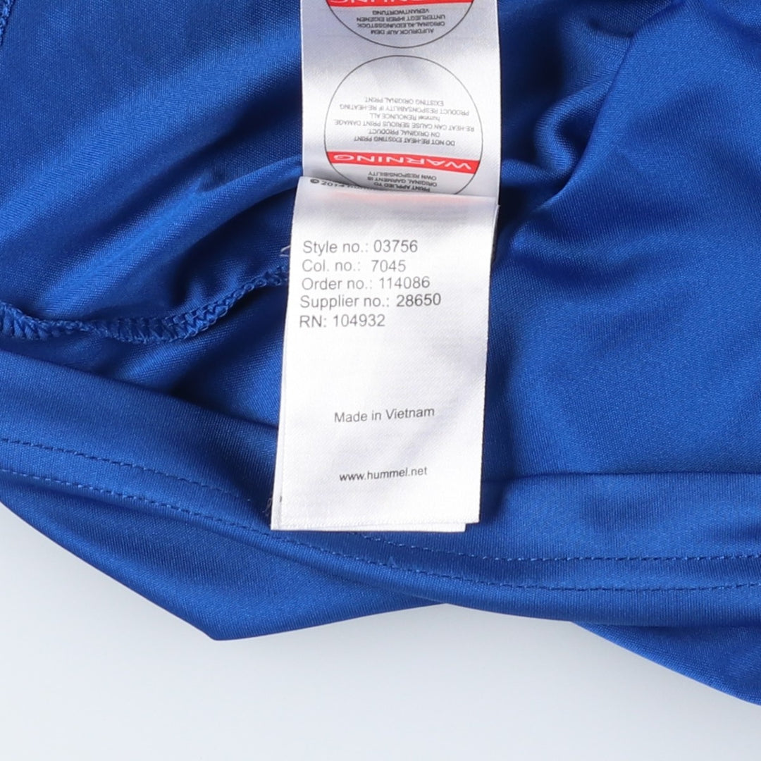 Hummel soccer uniform game shirt, men's size S (approx.) polyester blue type Vintage Second Hand