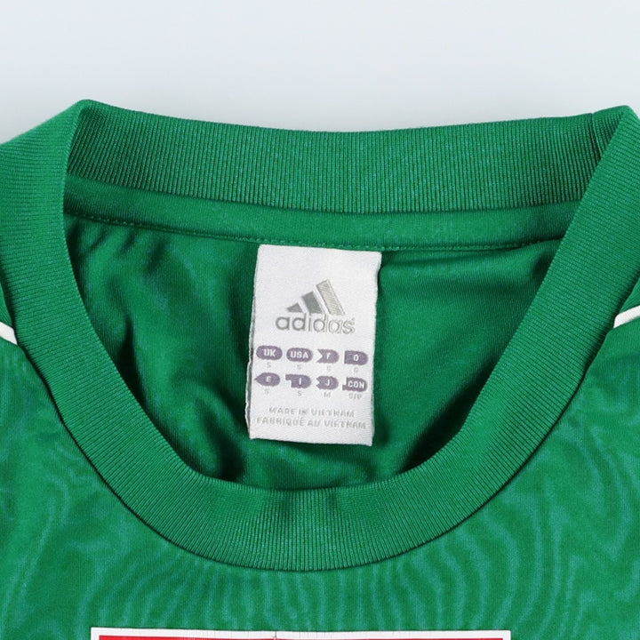 Adidas soccer uniform game shirt, men's size S (approx.) polyester green type Vintage Second Hand