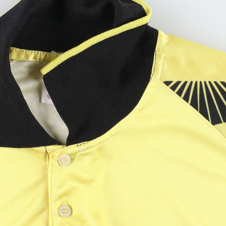 90'S Puma Wide Collar Soccer Uniform Game Shirt, Men's Size XL (Equivalent), Vintage polyester yellow type Vintage Second Hand