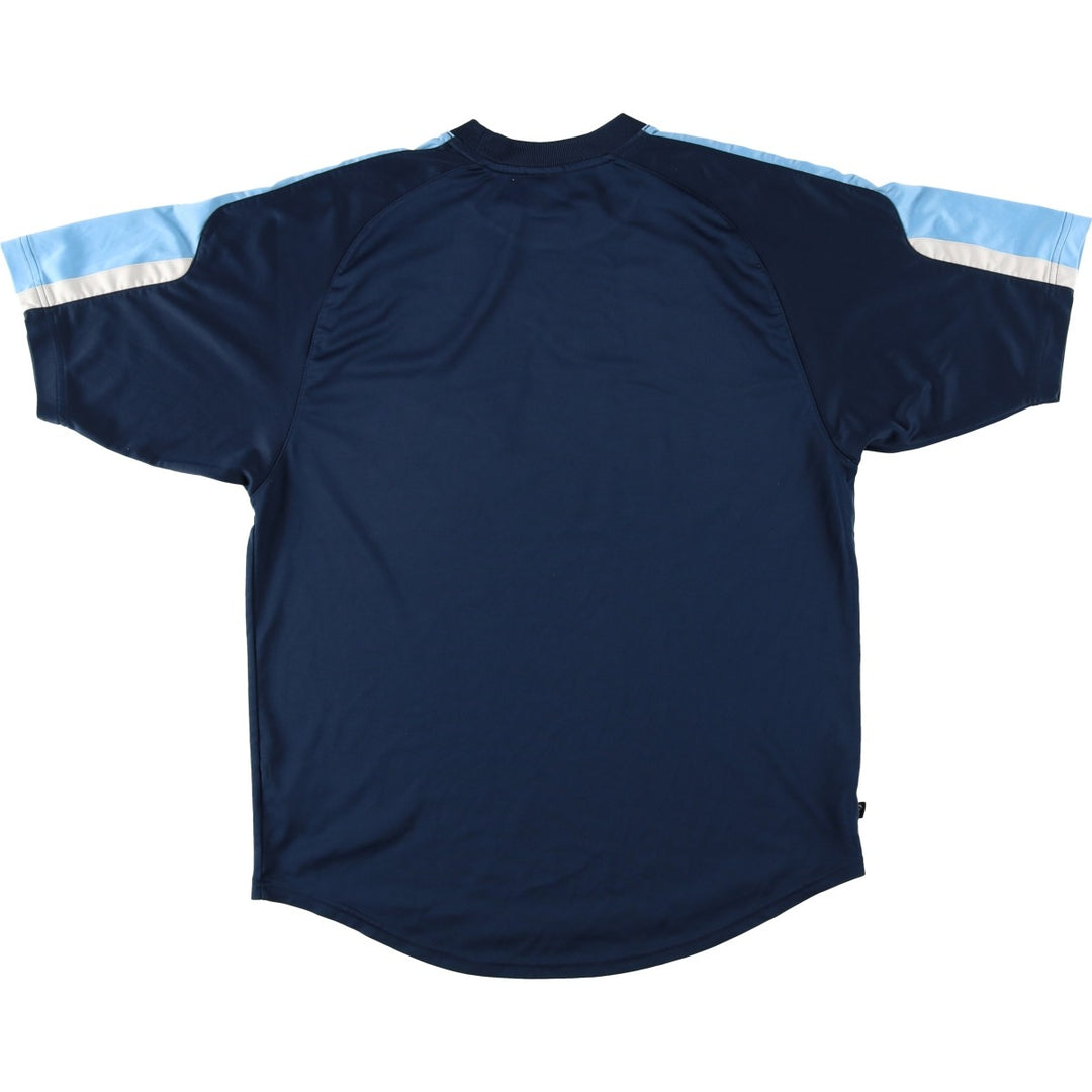 2000'S Nike soccer uniform game shirt, men's size M (approx.) unclear navy blue type Vintage Second Hand