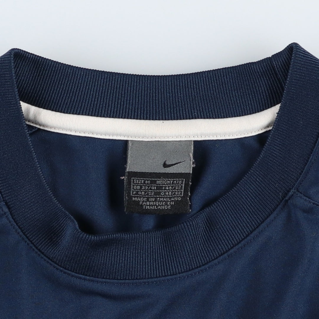 2000'S Nike soccer uniform game shirt, men's size M (approx.) unclear navy blue type Vintage Second Hand