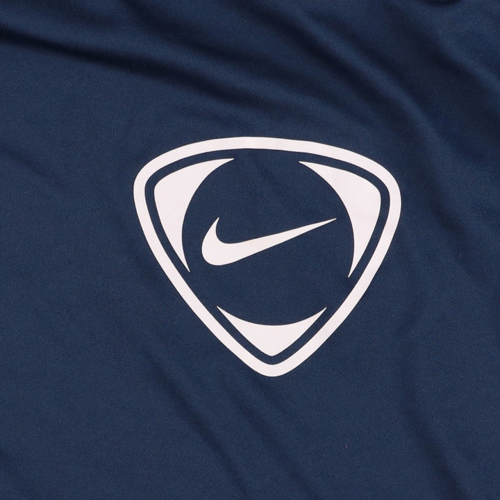 2000'S Nike soccer uniform game shirt, men's size M (approx.) unclear navy blue type Vintage Second Hand