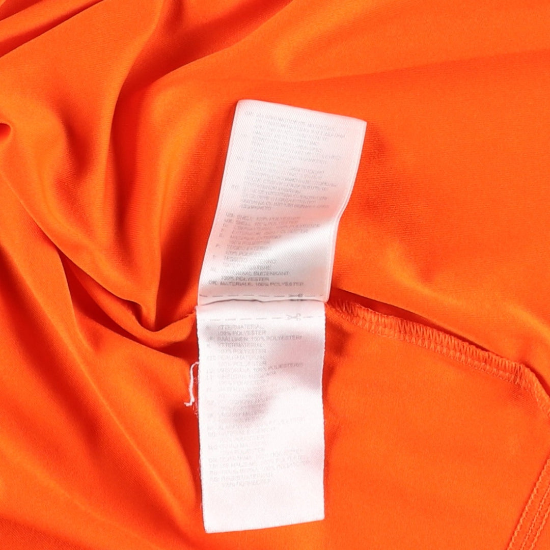 Adidas V-neck soccer uniform game shirt, men's size M (approx.) polyester orange type Vintage Second Hand