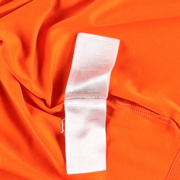 Adidas V-neck soccer uniform game shirt, men's size M (approx.) polyester orange type Vintage Second Hand