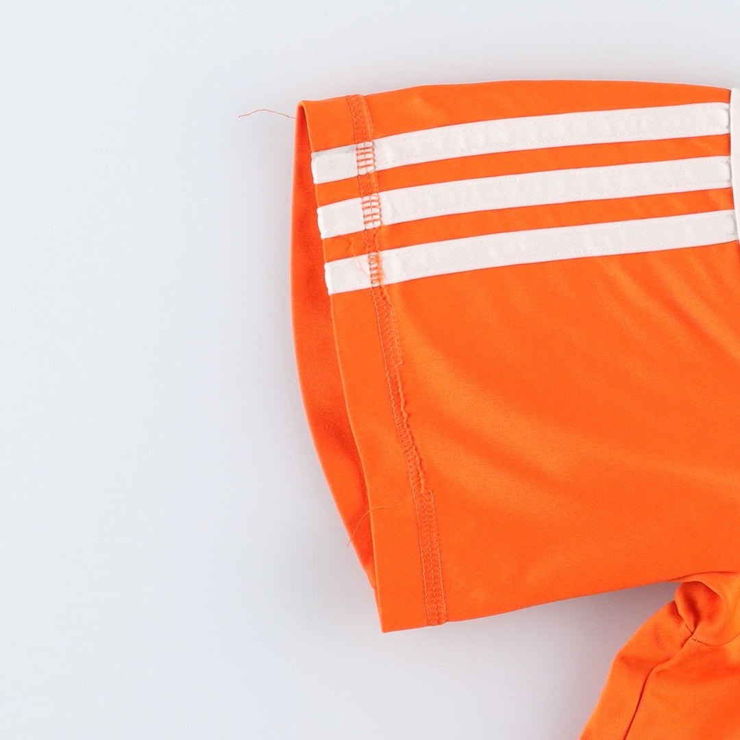 Adidas V-neck soccer uniform game shirt, men's size M (approx.) polyester orange type Vintage Second Hand