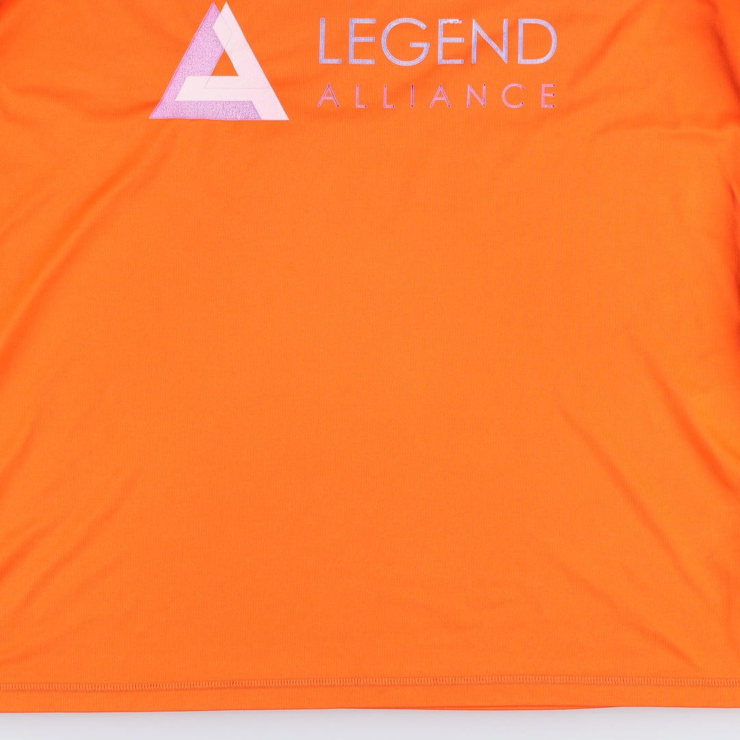 Adidas V-neck soccer uniform game shirt, men's size M (approx.) polyester orange type Vintage Second Hand