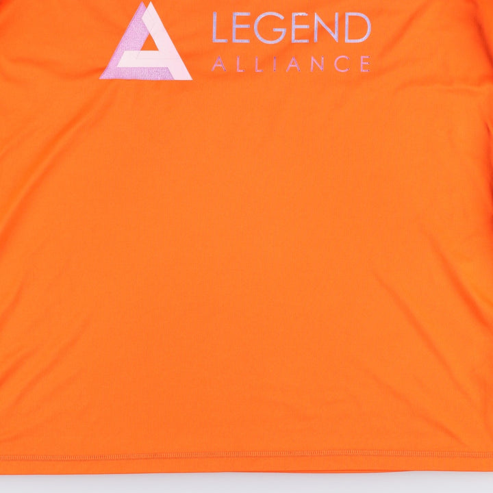 Adidas V-neck soccer uniform game shirt, men's size M (approx.) polyester orange type Vintage Second Hand