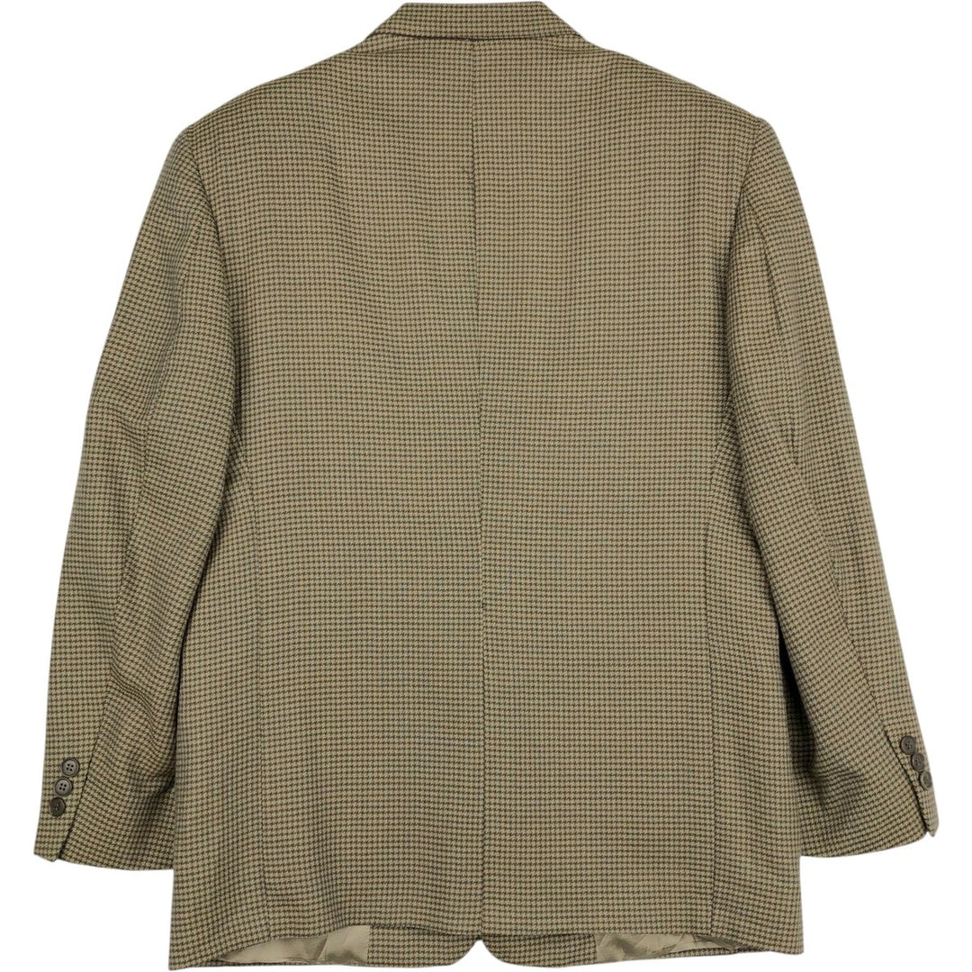 Pierre Cardin Check Pattern Tailored Jacket, Made in USA, Men's Size M (approx.) unclear Beige type Vintage Second Hand