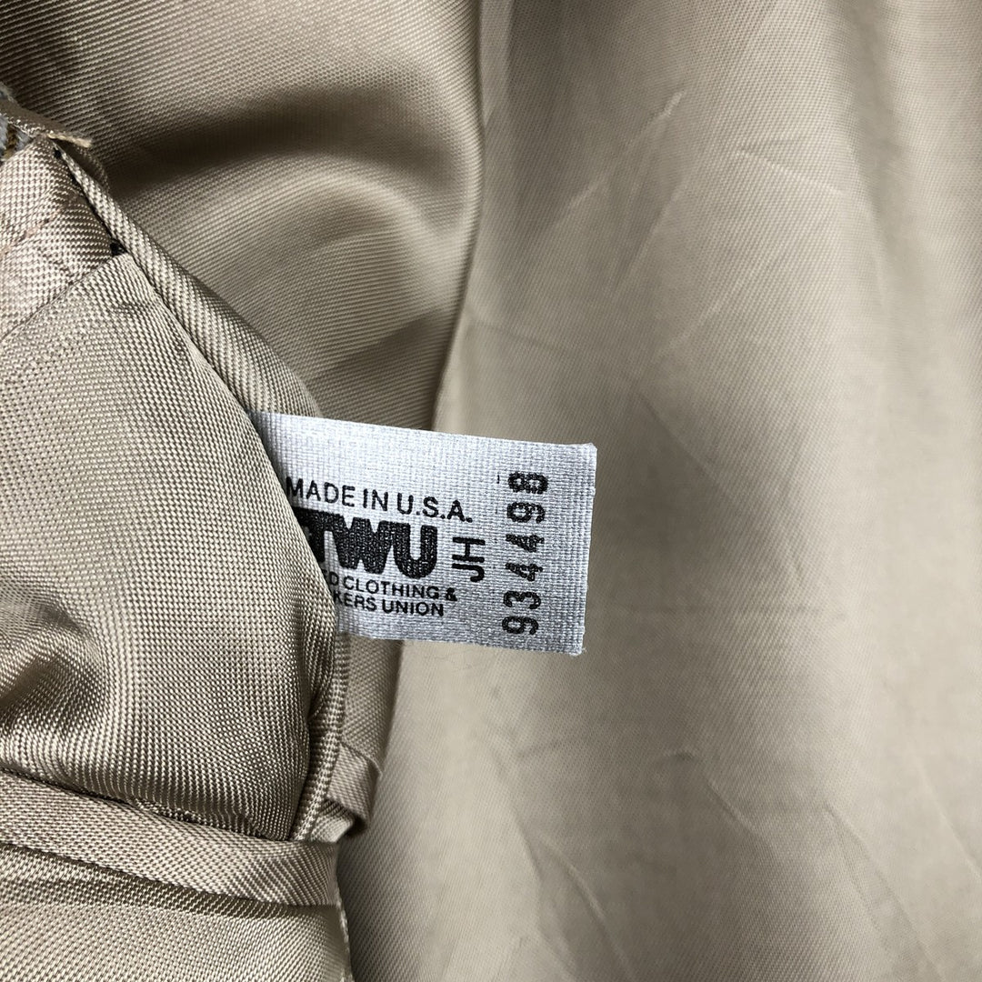Pierre Cardin Check Pattern Tailored Jacket, Made in USA, Men's Size M (approx.) unclear Beige type Vintage Second Hand