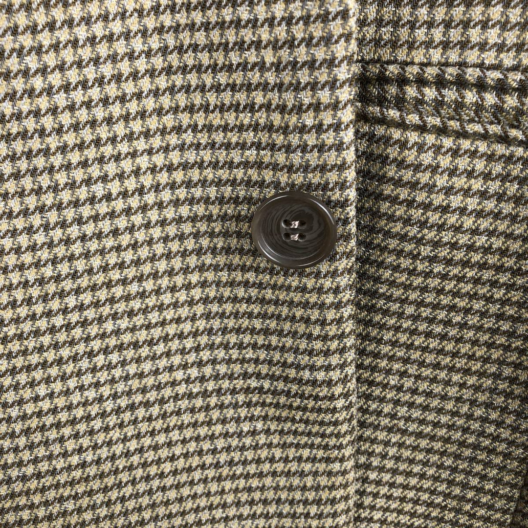 Pierre Cardin Check Pattern Tailored Jacket, Made in USA, Men's Size M (approx.) unclear Beige type Vintage Second Hand