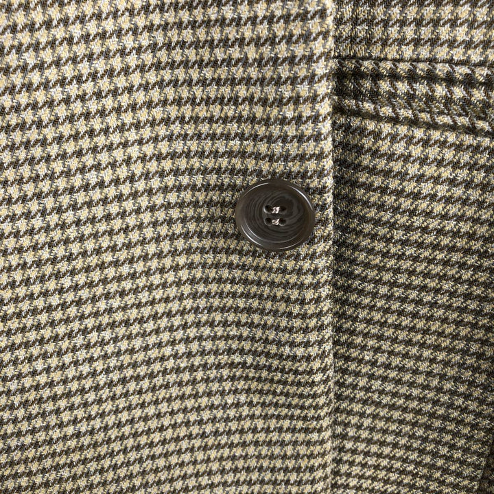 Pierre Cardin Check Pattern Tailored Jacket, Made in USA, Men's Size M (approx.) unclear Beige type Vintage Second Hand