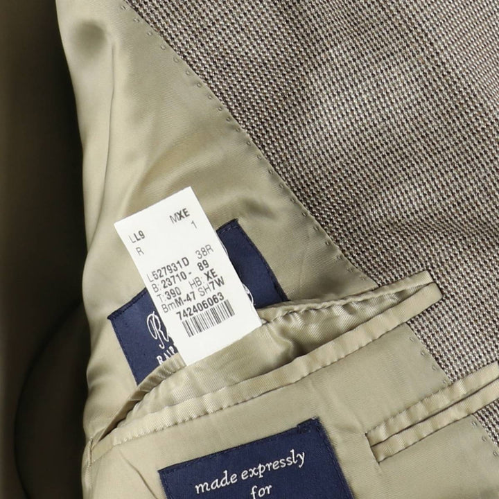 Ralph Lauren wool x silk tailored jacket, made in Canada, men's size M equivalent. silk Beige type Vintage Second Hand
